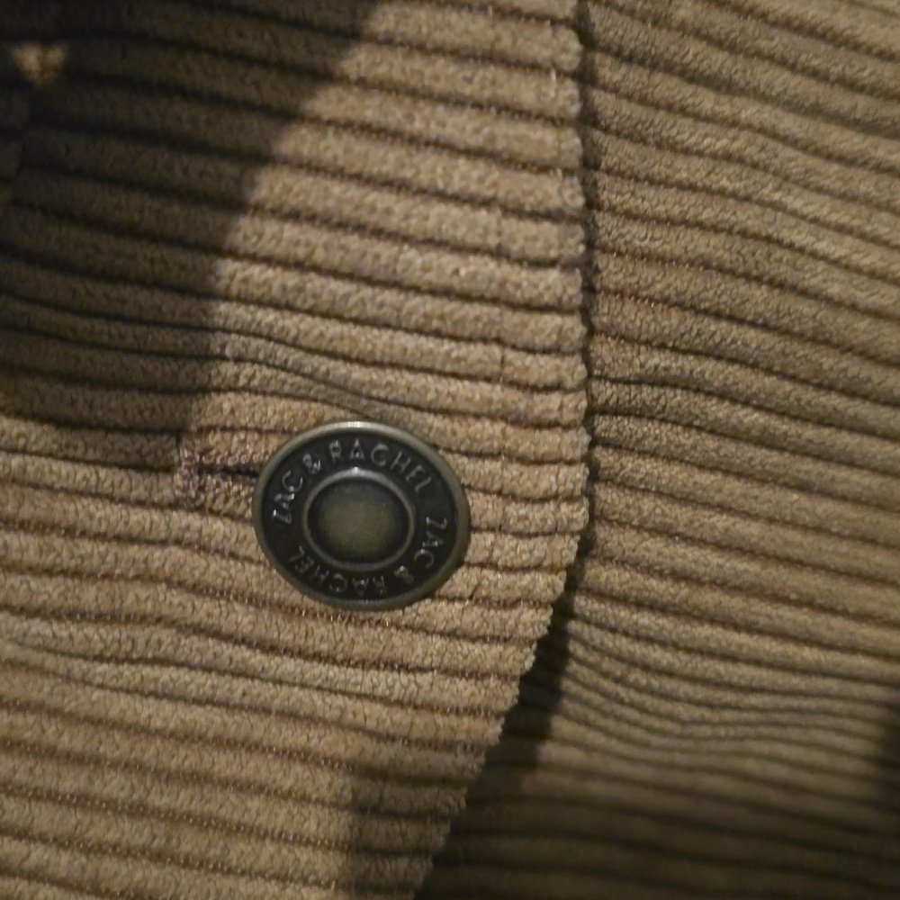 womens Brown Corduroy Jacket, xl - Picture 3 of 4
